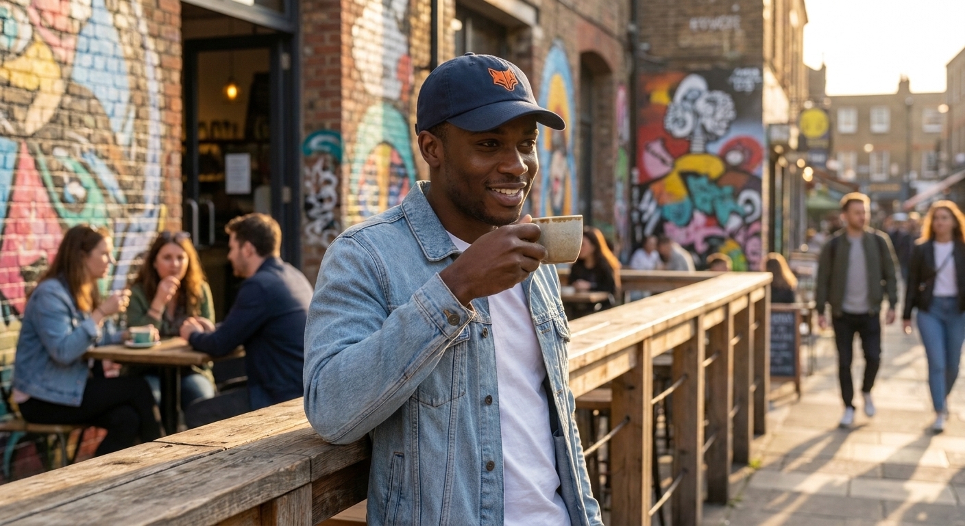 Bold Geometric Fox Head Classic Dad Cap for Stylish Look
